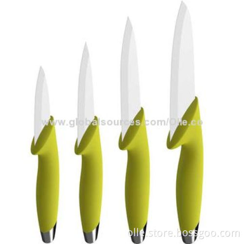 Colored ABS Handle Chef's Knife Set with Zirconia Oxide Blade